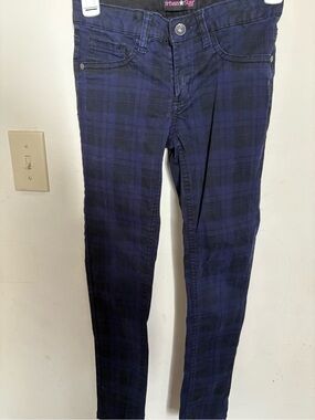 Urban Star purple/Black Plaid Skinny Jeans size 10